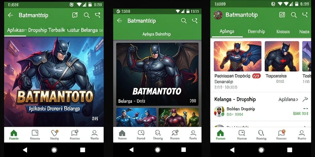 Tampilan antarmuka BATMANTOTO yang menarik dan mudah dinavigasi.