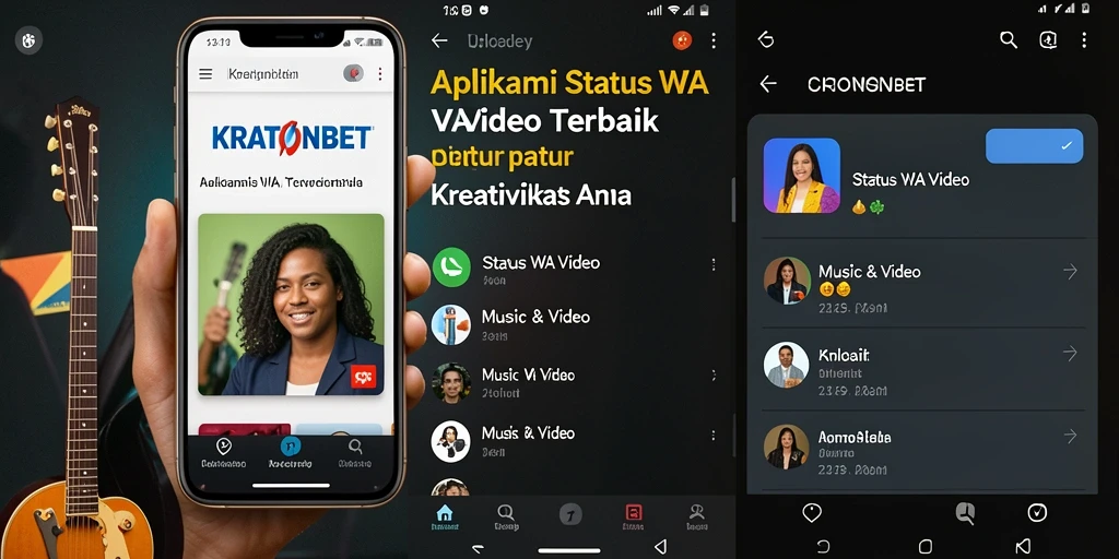 Tampilan antarmuka yang menarik dari KRATONBET untuk status WA video.
